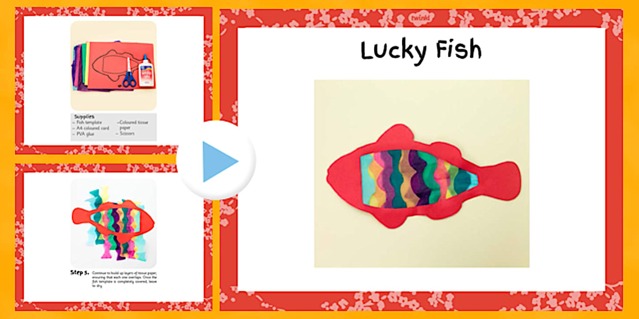Lucky Fish Chinese New Year Craft PowerPoint (teacher made)