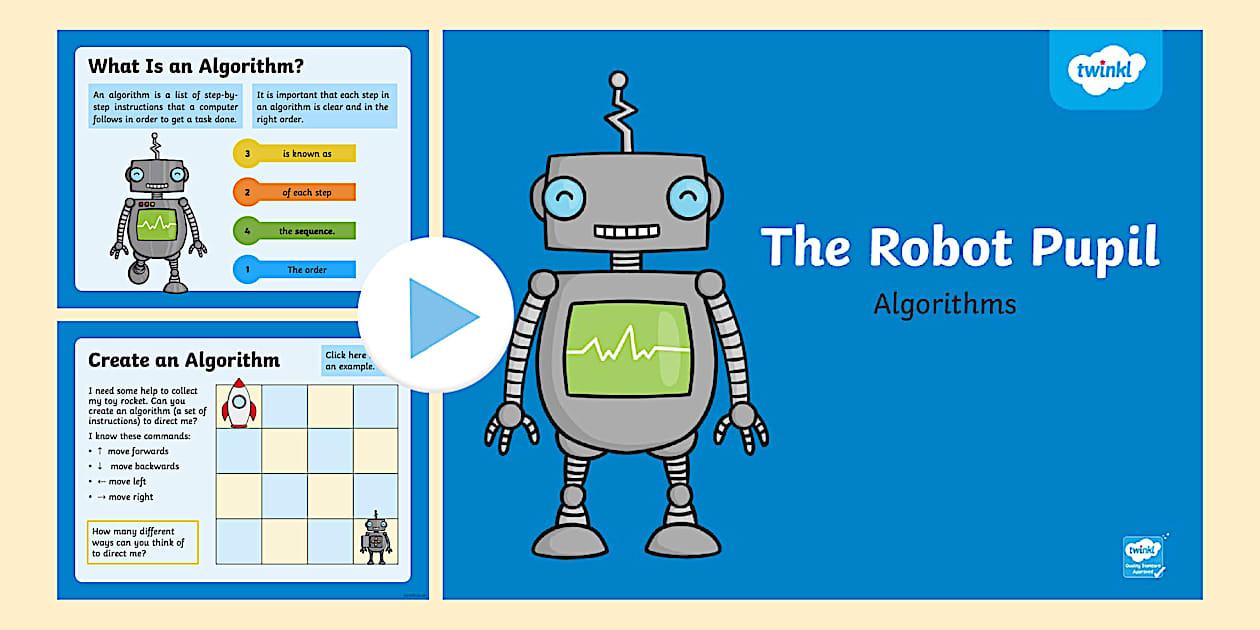 The Robot Pupil and Algorithms PowerPoint (teacher made)