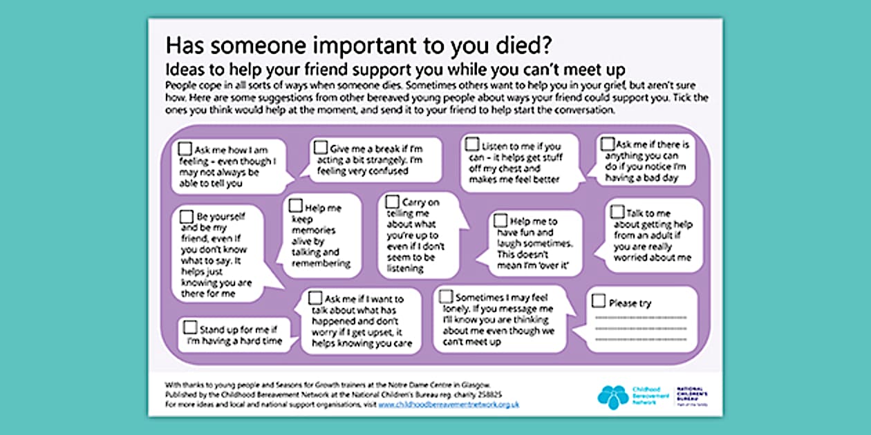 Supporting a Grieving Friend for Children | Twinkl Life