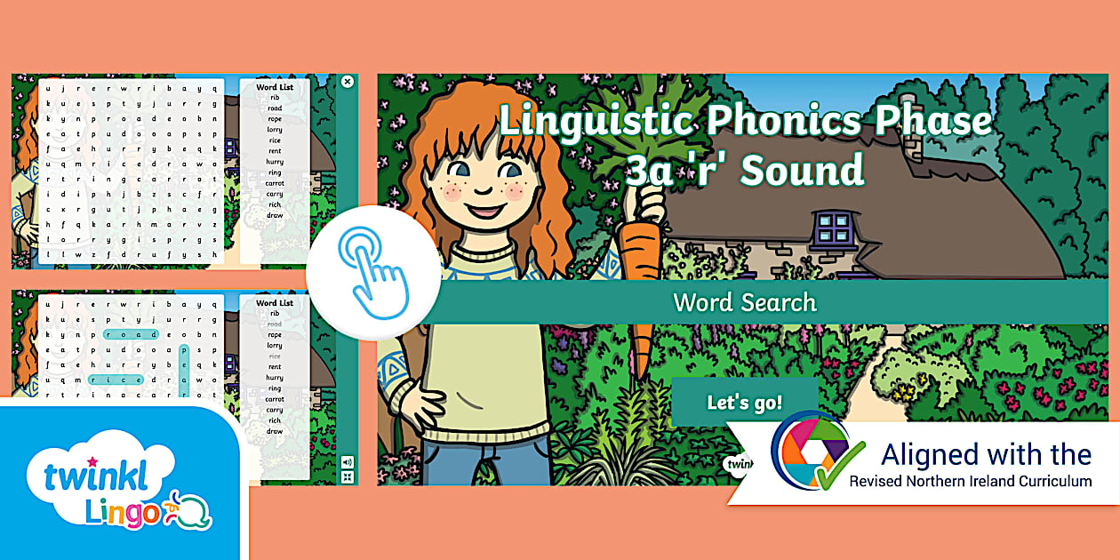 help : r Images High Quality Grahic Linguistic Phonics Phase 3a 'r' Sound Interactive Word Search