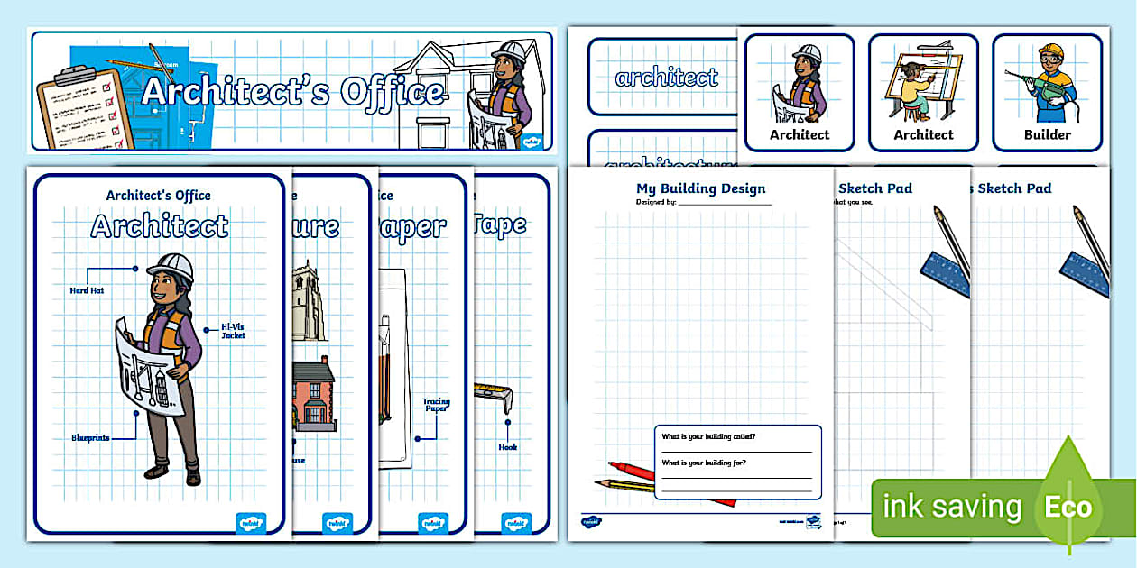 Architects Office Role Play Pack (teacher made) - Twinkl