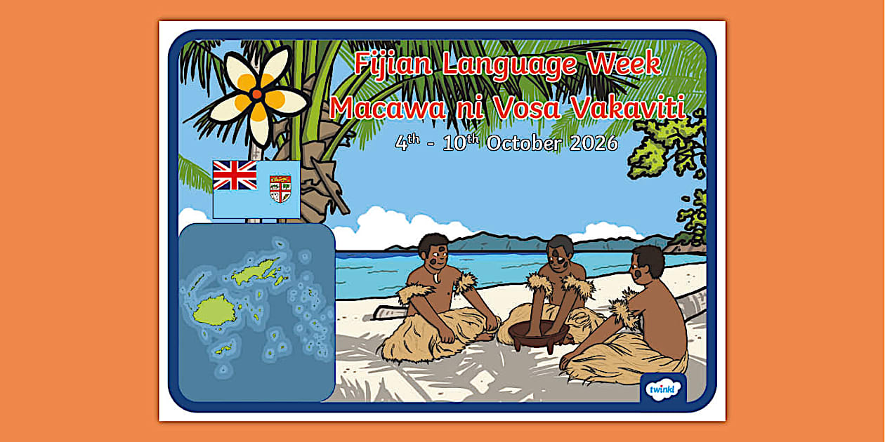 Fijean Fijian Language Week Poster