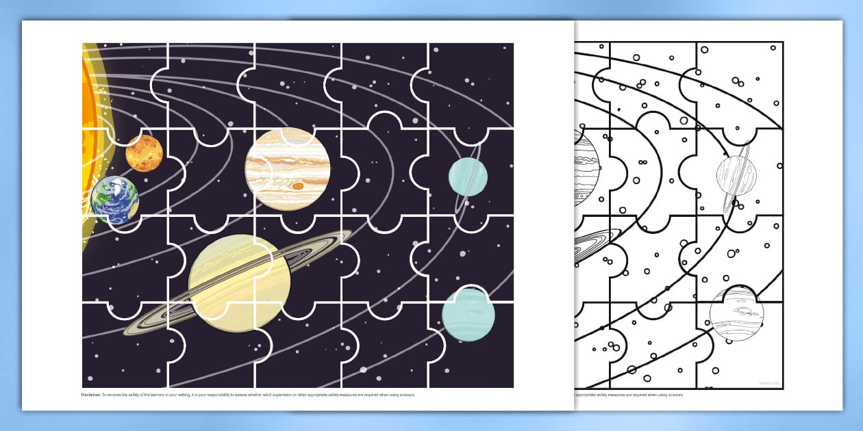 The Planets Jigsaw Puzzle - Twinkl Science