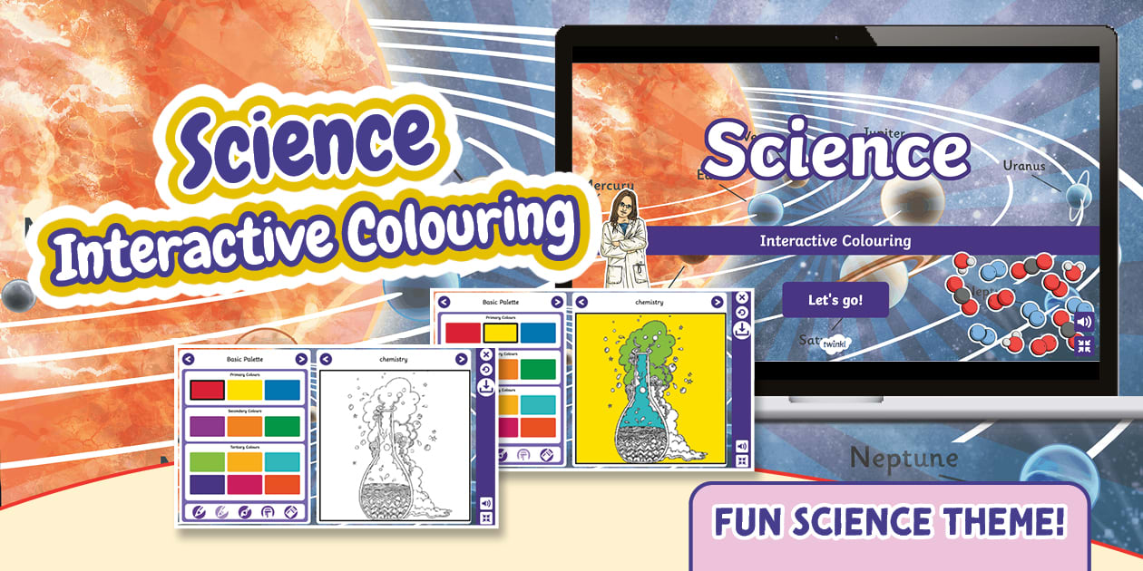 Science Interactive Colouring - Twinkl Australia