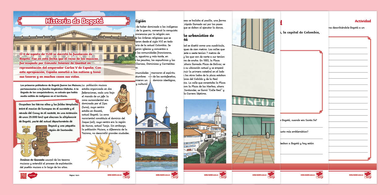 Guía: 6 de agosto - Fundación de Bogotá - Twinkl Colombia