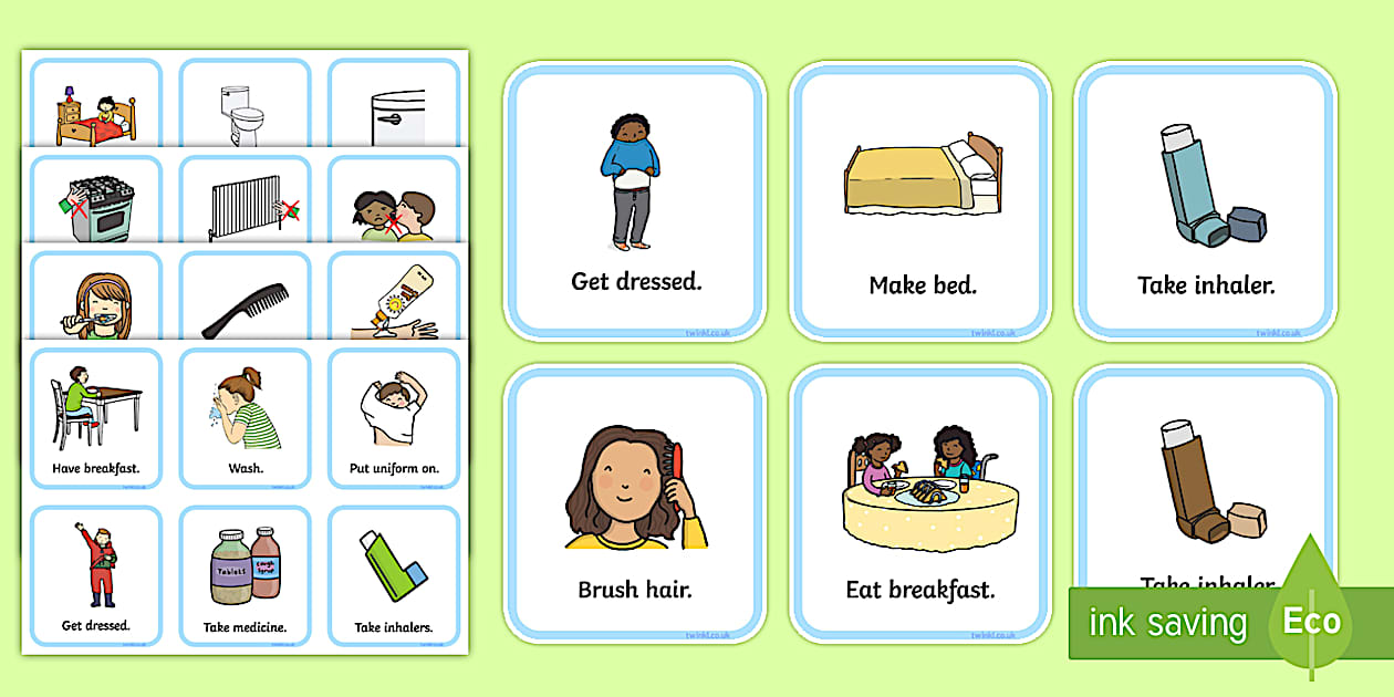 SEN Communication Cards Daily Routine (teacher made)