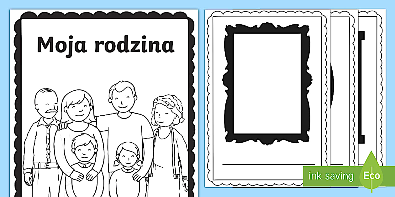 Książeczka | Praca plastyczna „Moja rodzina” | Przedszkole