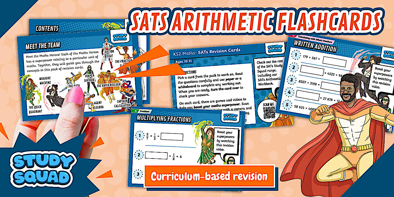 👉 Study Squad KS2 SATs Arithmetic Revision Flashcards