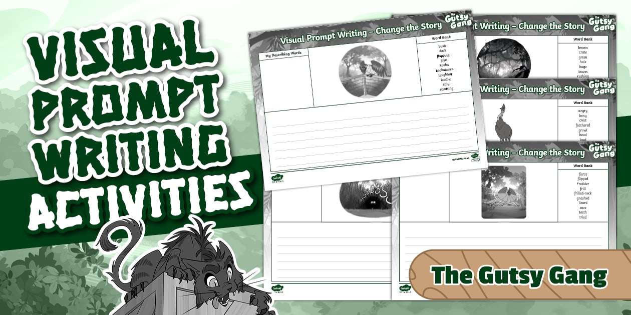 Visual Prompt Writing Questions The Gutsy Gang: Book 1 β Visual Prompt Writing Activities