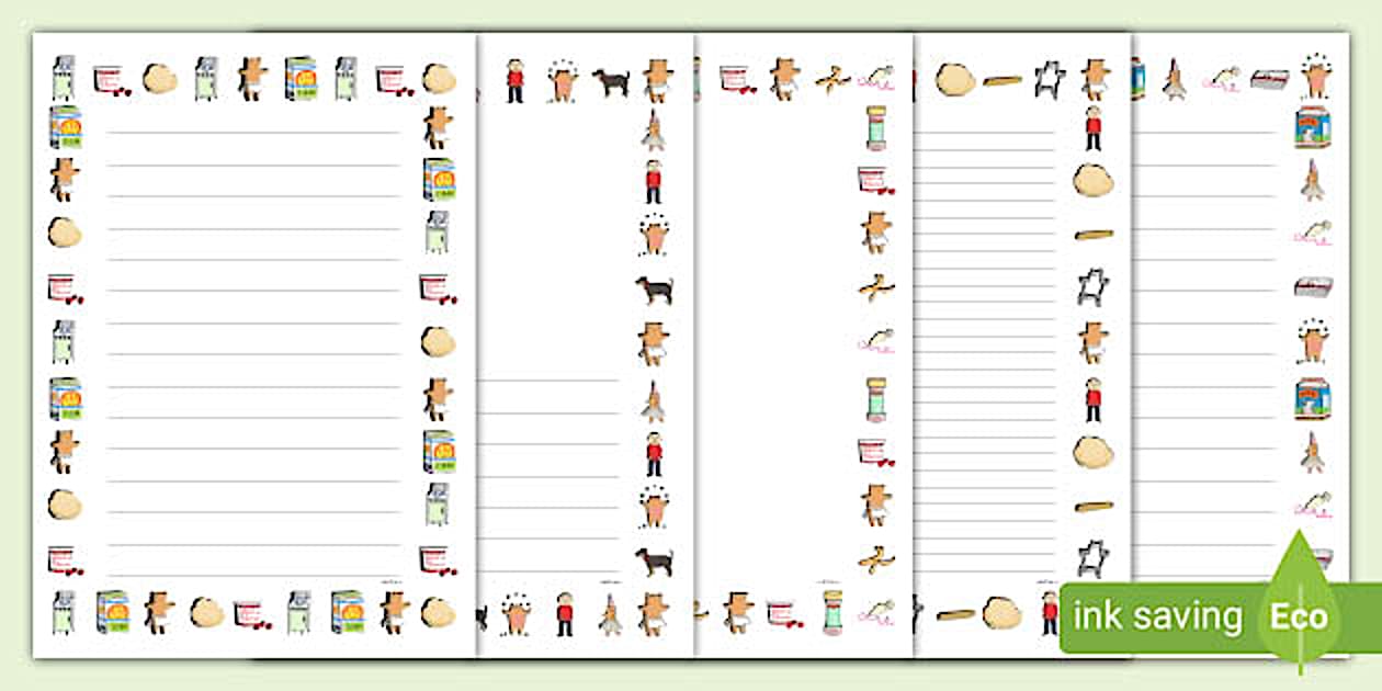 Page Borders to Support Teaching on Biscuit Bear