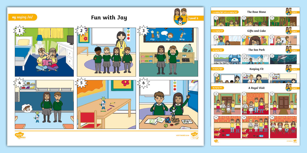 Twinkl Phonics Level 5 Weeks 1-10 Minibooks- Comic Strip Alt