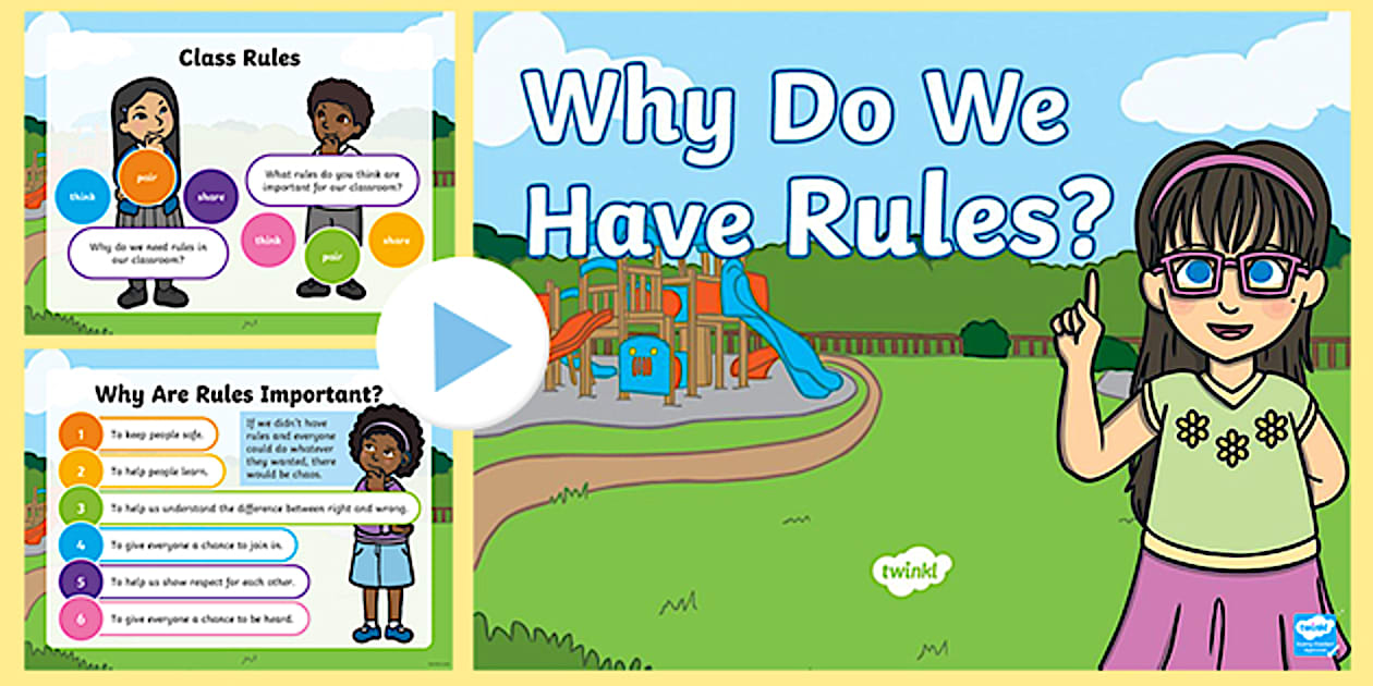 KS1 Why Do We Have Rules? PowerPoint (teacher made) - Twinkl