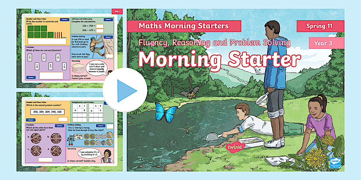 👉 Year 3 Maths Spring Morning Starter PowerPoint 11