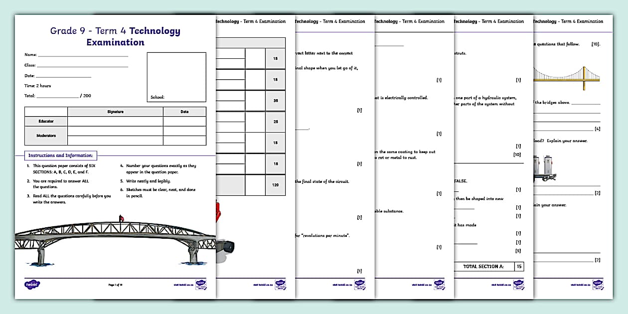 Grade 9 Technology Exam Hecho Por Educadores Twinkl