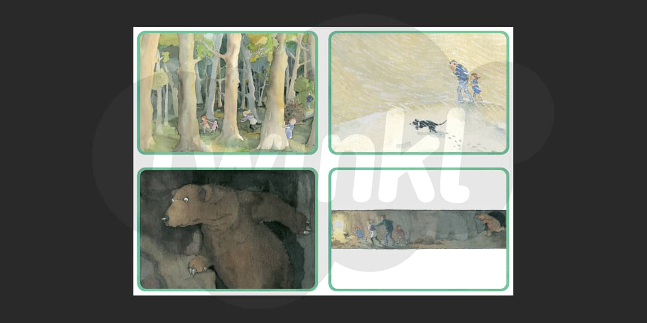 Yellow Door We're Going On A Bear Hunt Character Set | Storytelling | Traditional Tales | Story Book Play Characters | Early Educational Toy For Kids Age 2 3 4 5