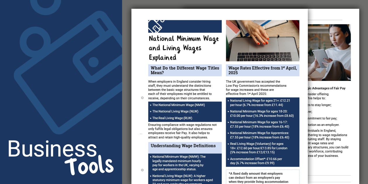 National Minimum Wage and Living Wages Explained - Twinkl