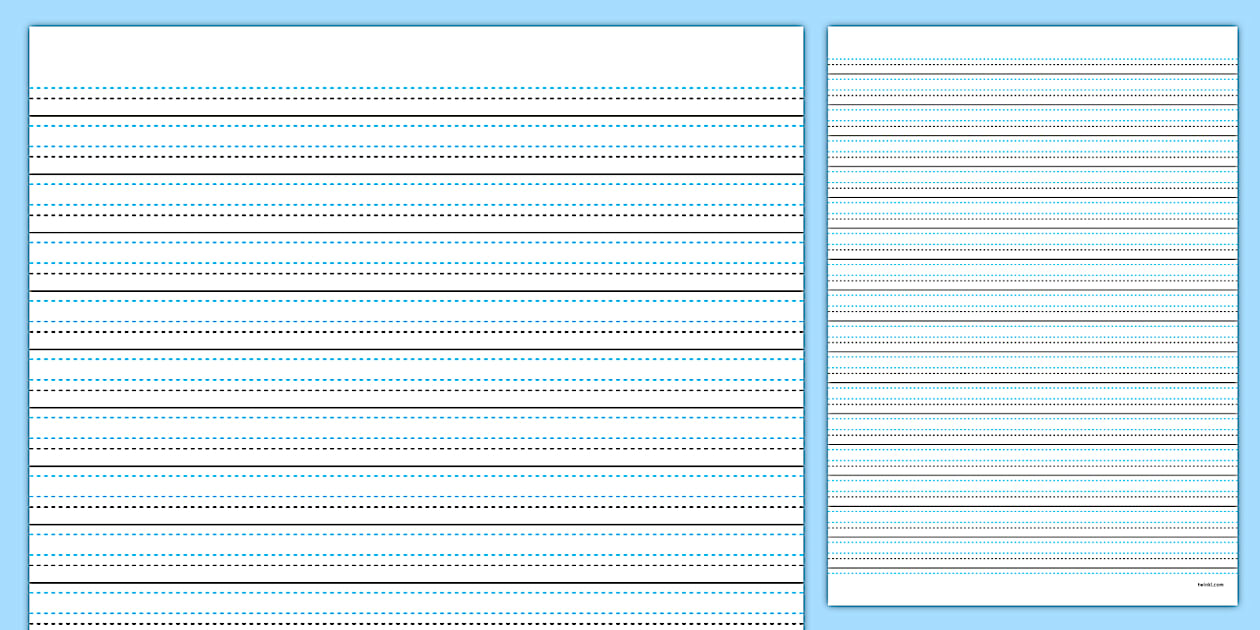 Handwriting Lines Printable Paper Classroom Resource