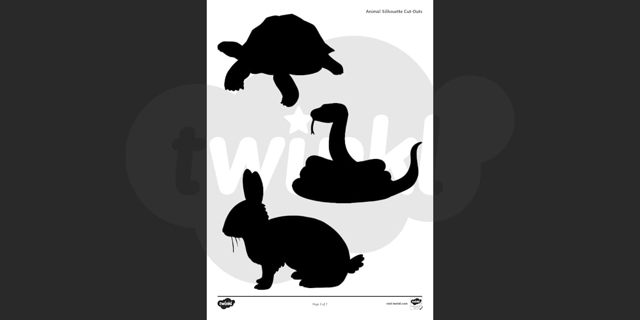 animal silhouette templates