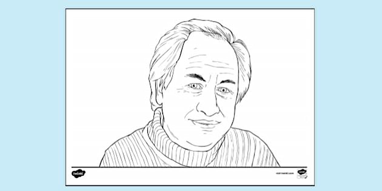 Witi Ihimaera Colouring Sheet | Colouring Sheets - Twinkl