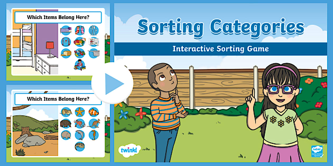 Sorting Categories Interactive PowerPoint (teacher made)