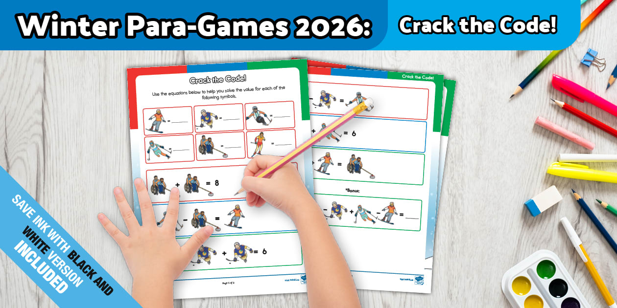 Winter Para-Games: Crack the Code Activity