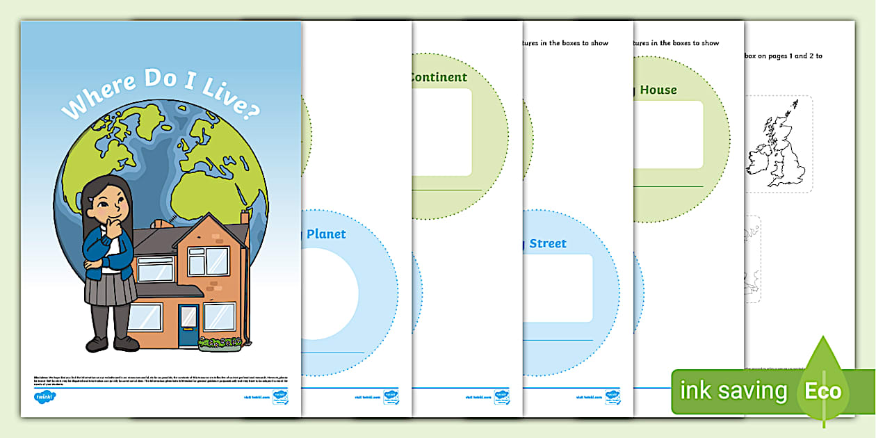 Where Do I Live? United Kingdom Activity Booklet - Twinkl