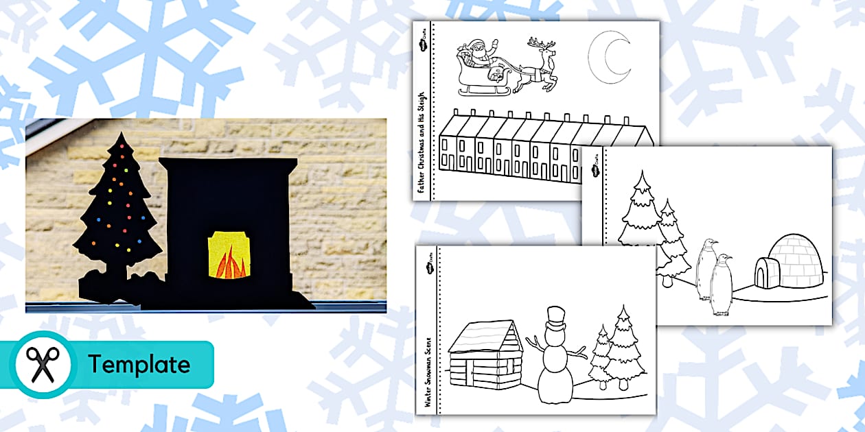Christmas Window Display Templates Christmas Crafts