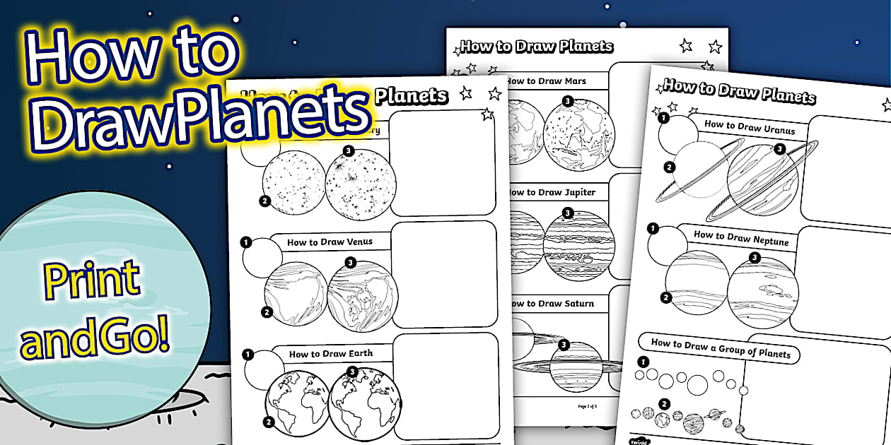 How to Draw Planets - Twinkl - KS1