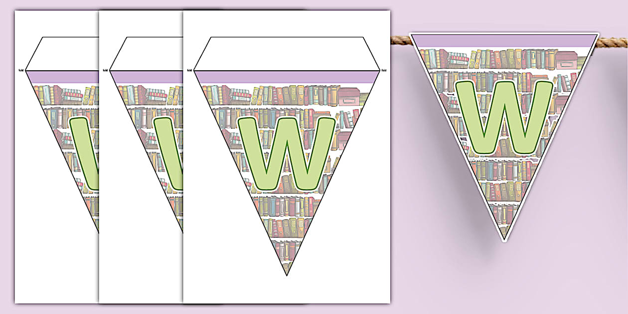 Author Visit Display Bunting (teacher made) - Twinkl