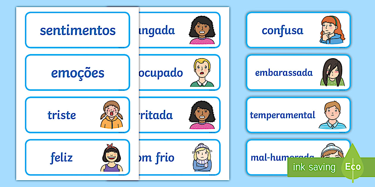 Palavras Que Expressam Sentimentos