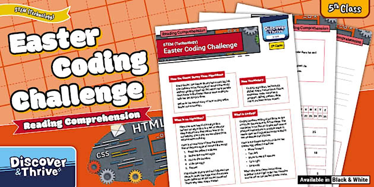 Easter Coding Reading Comprehension Challenge