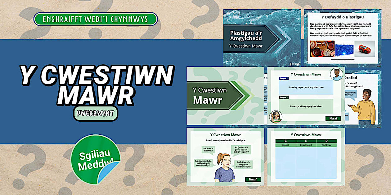 Sgiliau Meddwl Y Cwestiwn Mawr (l'enseignant a fait)
