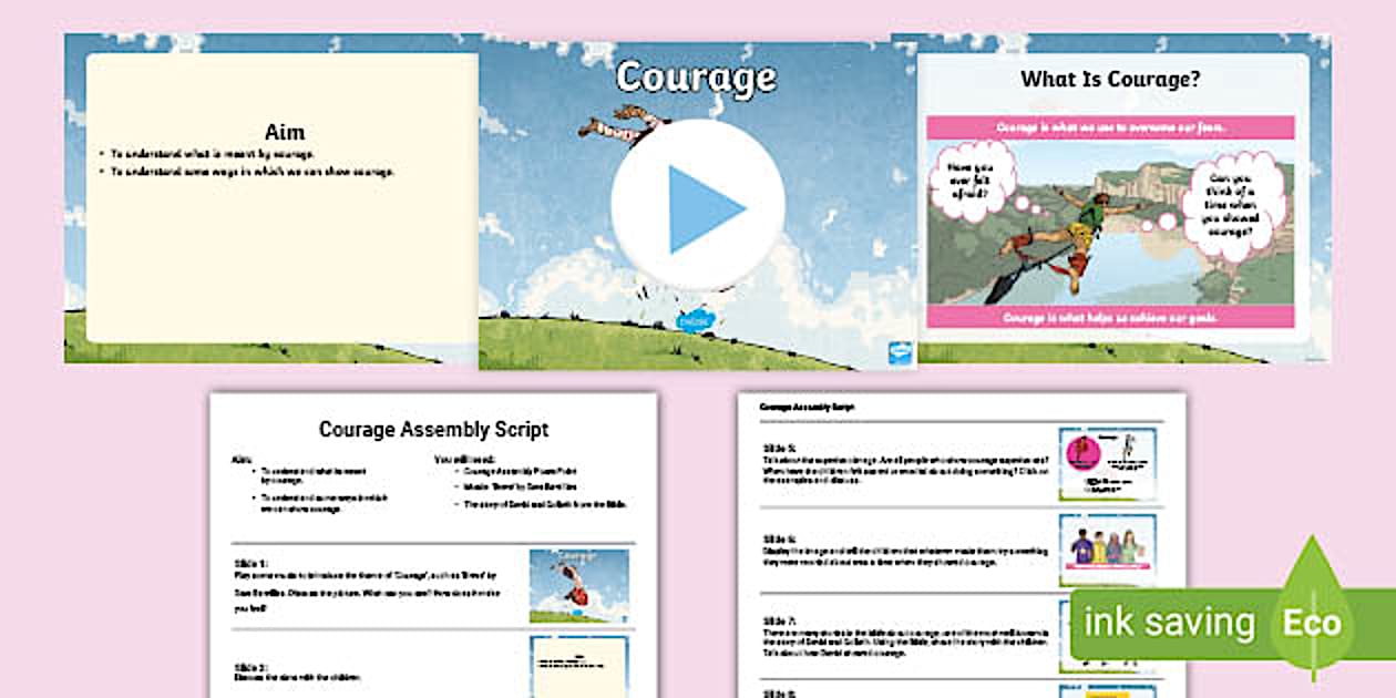 Courage Assembly (teacher made) - Twinkl