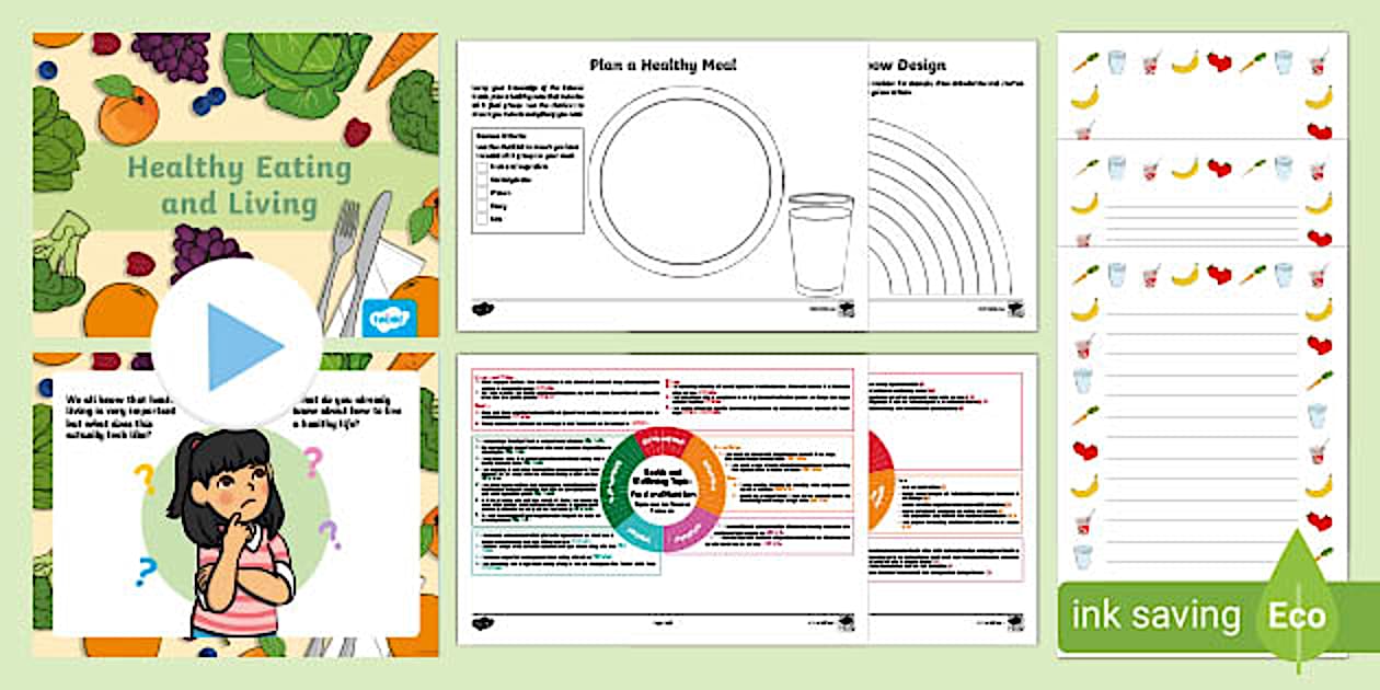 Healthy Eating and Nutrition Lesson Support Resource Pack