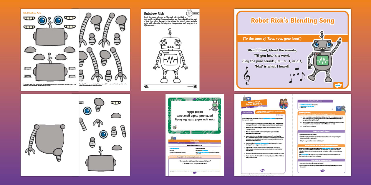 Level 1-2 Aspect 7 Challenge: Robot Building - Twinkl