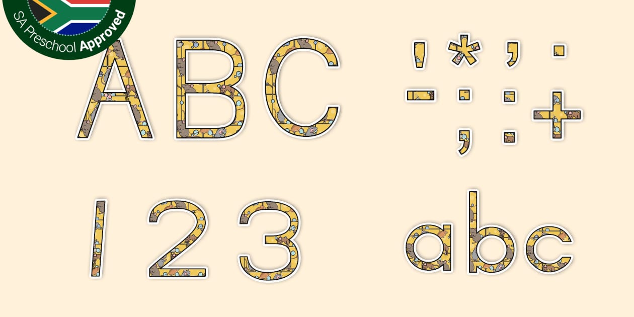 Mouse-Themed Display Lettering