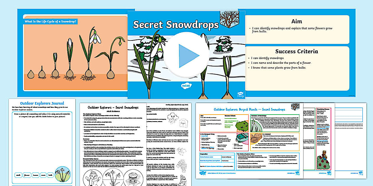 Outdoor Explorers KS1 Winter Lesson 3: Secret Snowdrops