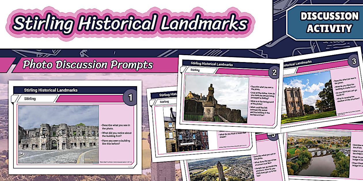 Stirling Historical Landmarks Discussion Cards