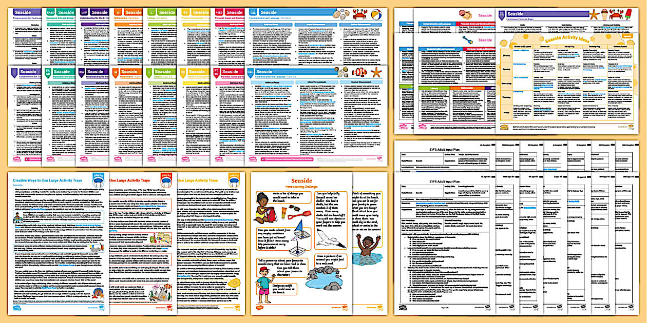 EYFS Ages 0-5 Seaside Bumper Planning Pack | Twinkl - Twinkl