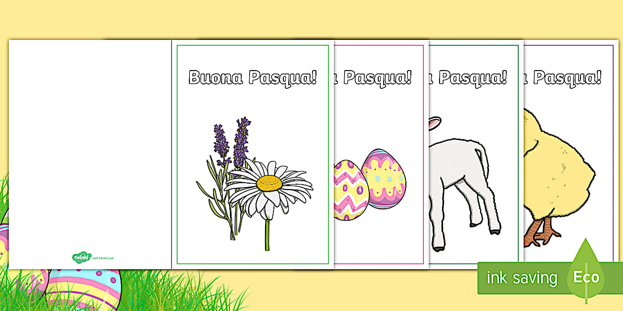 PaPIerDraCHeN 12 cartoline di Pasqua da inviare e collezionare - set di cartoline disegnate con amore Acquerello - set di biglietti d'auguri - Pasqua - set 17