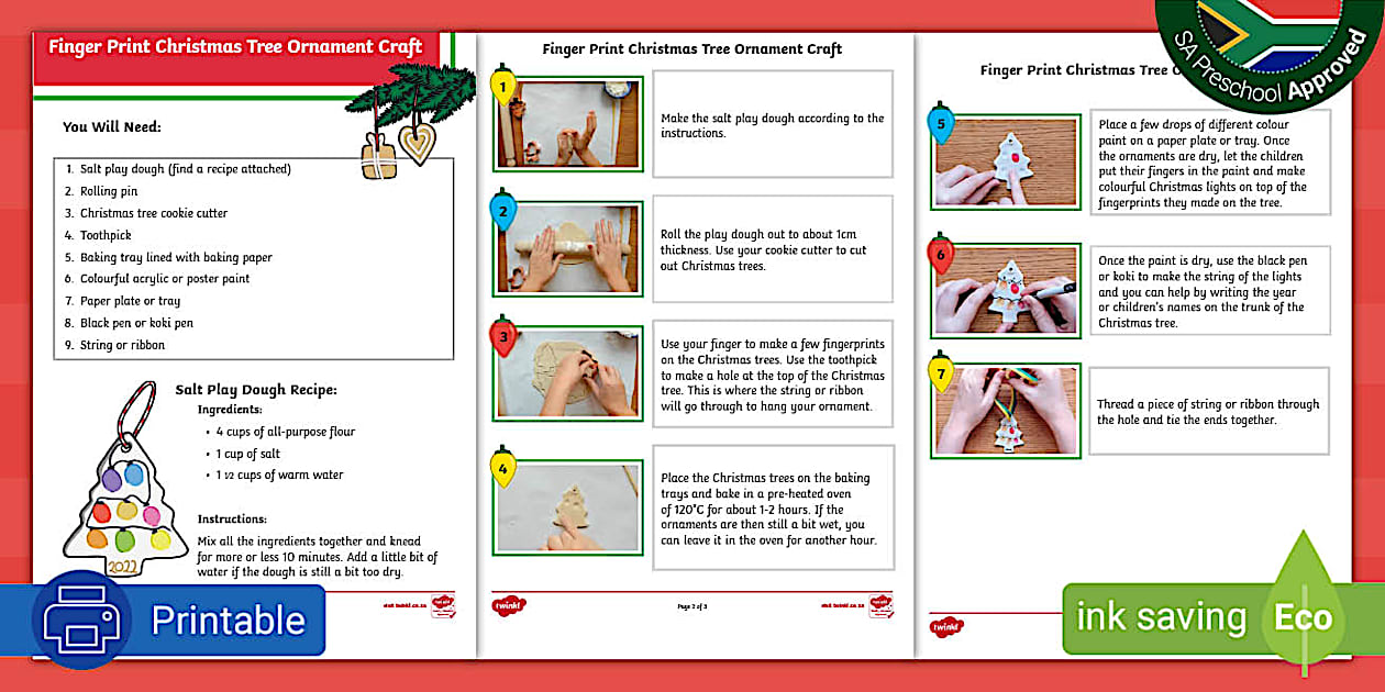 Easy Christmas Crafts for Kids | Christmas Tree Ornament