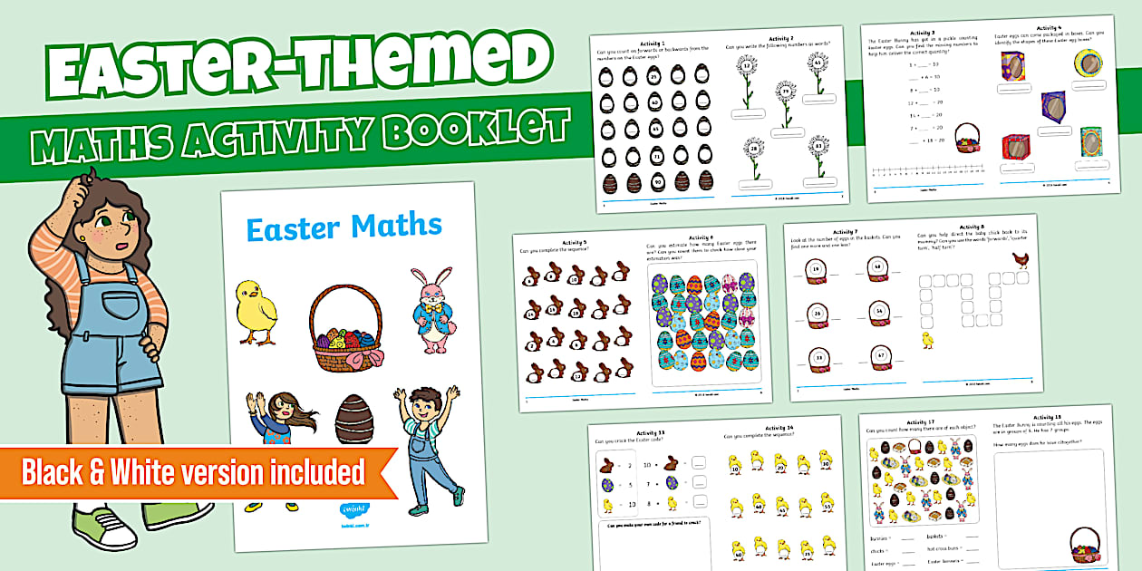KS1 Easter Themed Maths Activity Booklet | Maths Activities