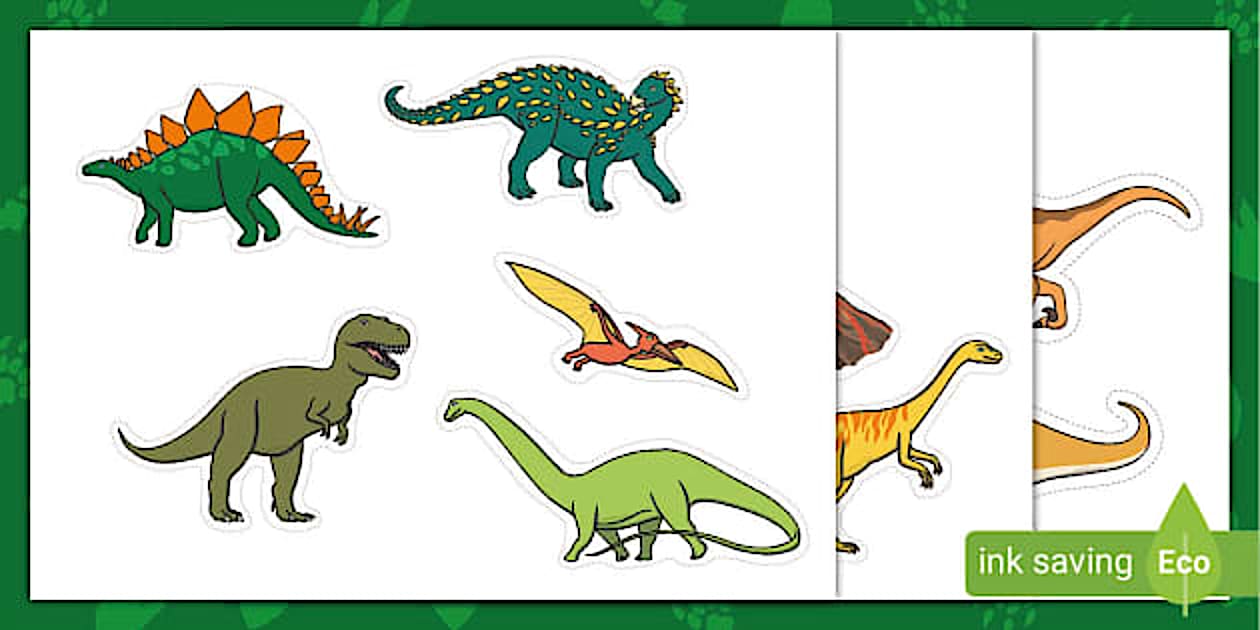 Dinossauro Para Imprimir E Recortar