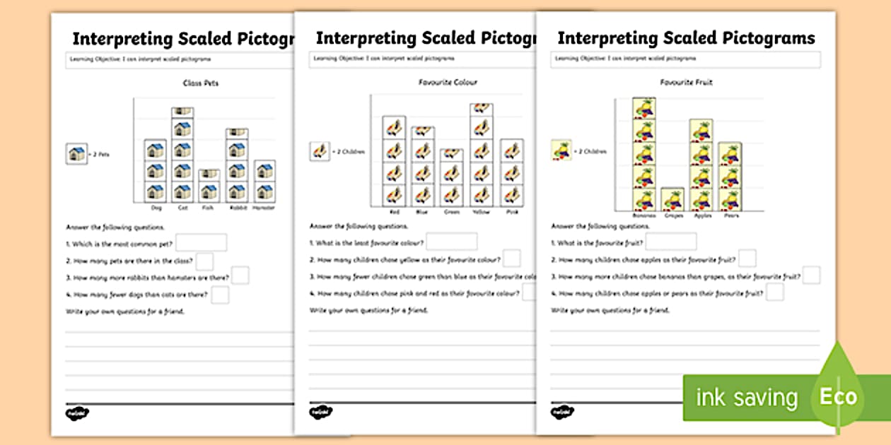 KS2 Interpreting Pictograms Worksheets | Primary Resources