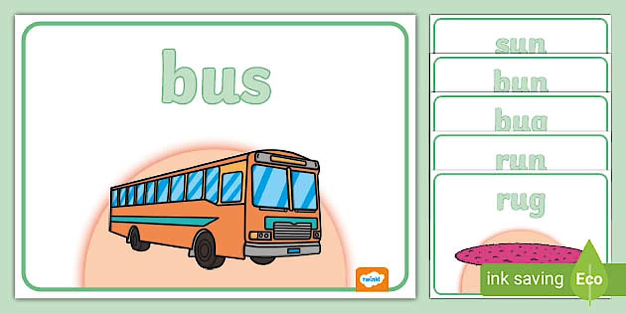 CVC Basic Modelling Dough Mats 'u' (teacher made) - Twinkl