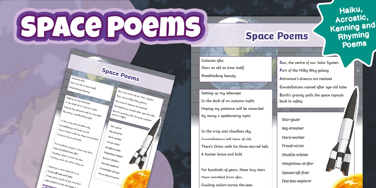 KS2 Space Poem Examples