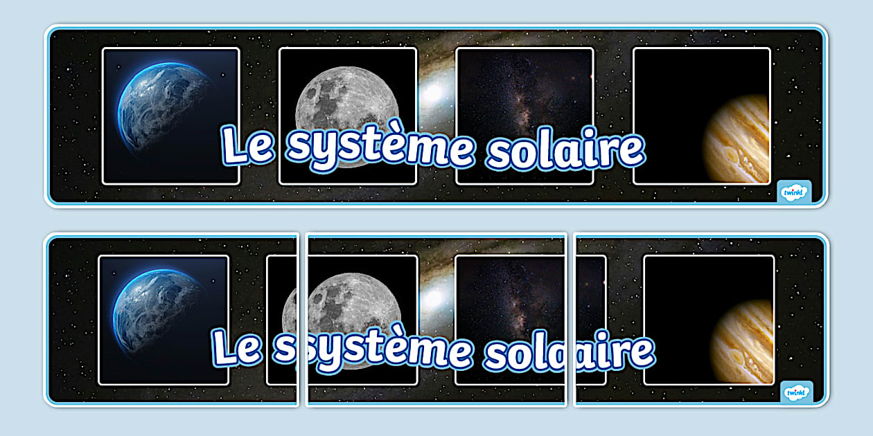 Banderole d'affichage : Le système solaire (Teacher-Made)