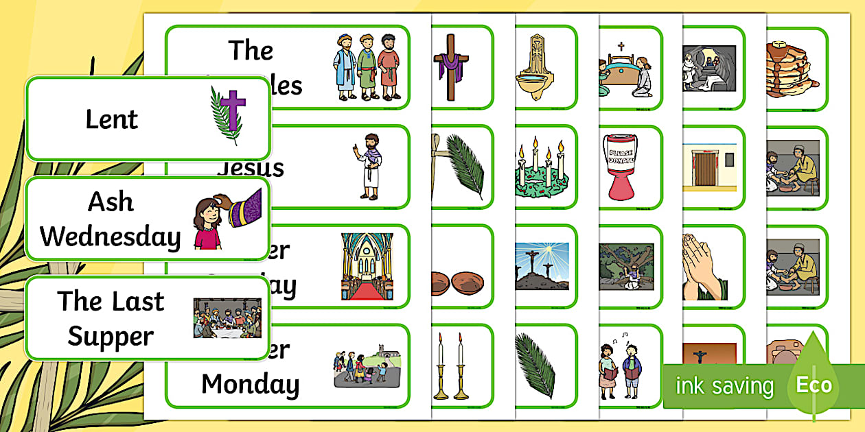 Lent Vocabulary Word Cards – Twinkl Resources - Twinkl