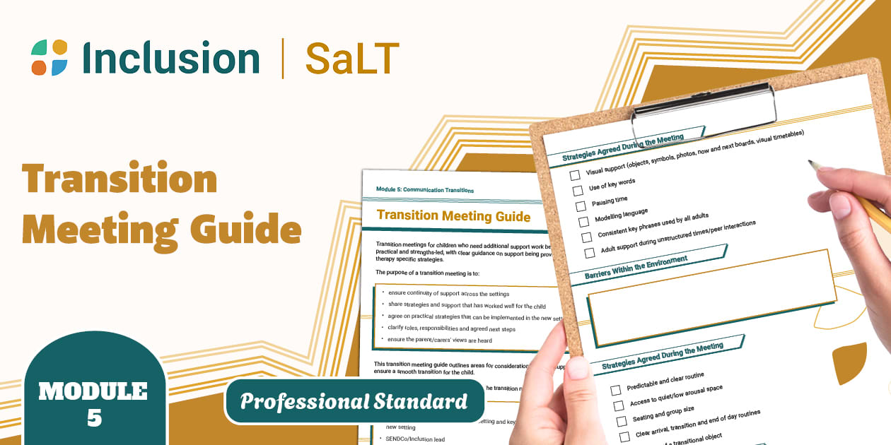 Early Years Transition Meeting Guide