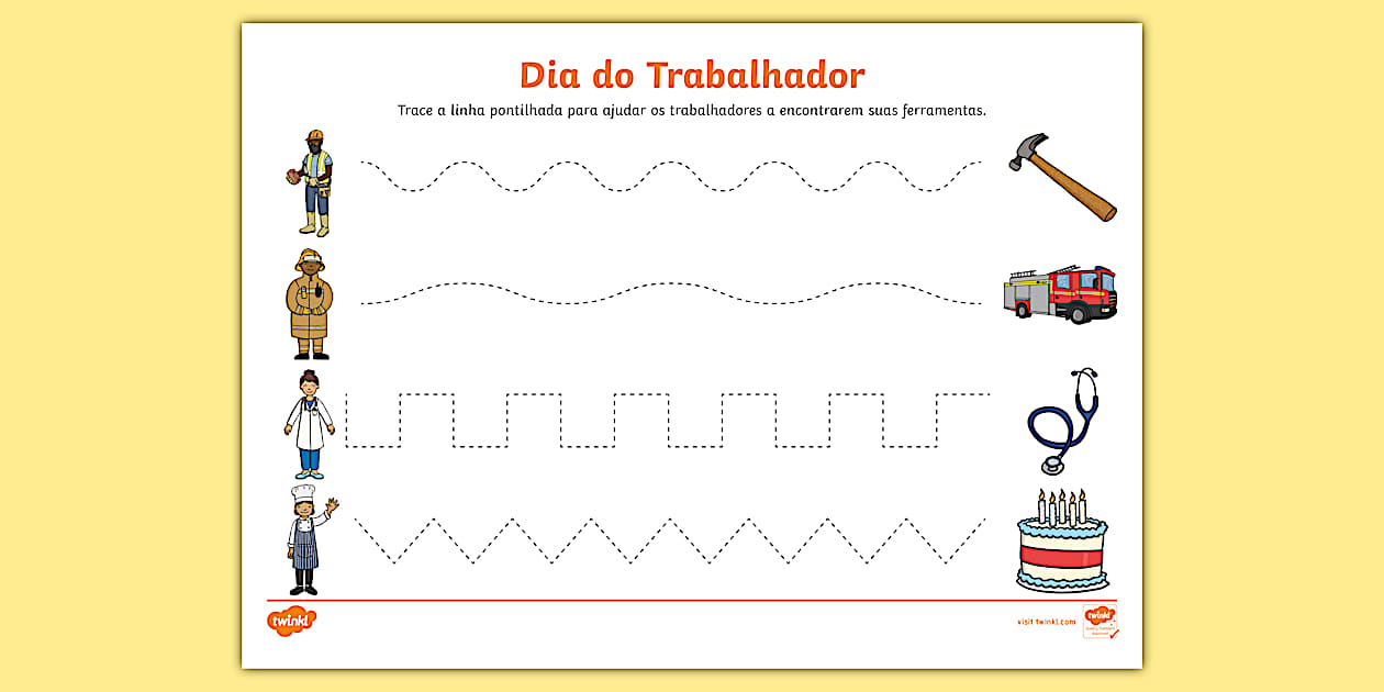 Dia Do Trabalhador Atividade Infantil